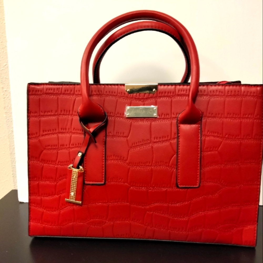 Red Embossed Tote
